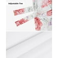 thumbnail image 6 of Red Watercolor Flowers Retro Small Curtain Rod Pocket Short Curtains Home Decor Partition Cabinet Door Window Curtains, 6 of 6