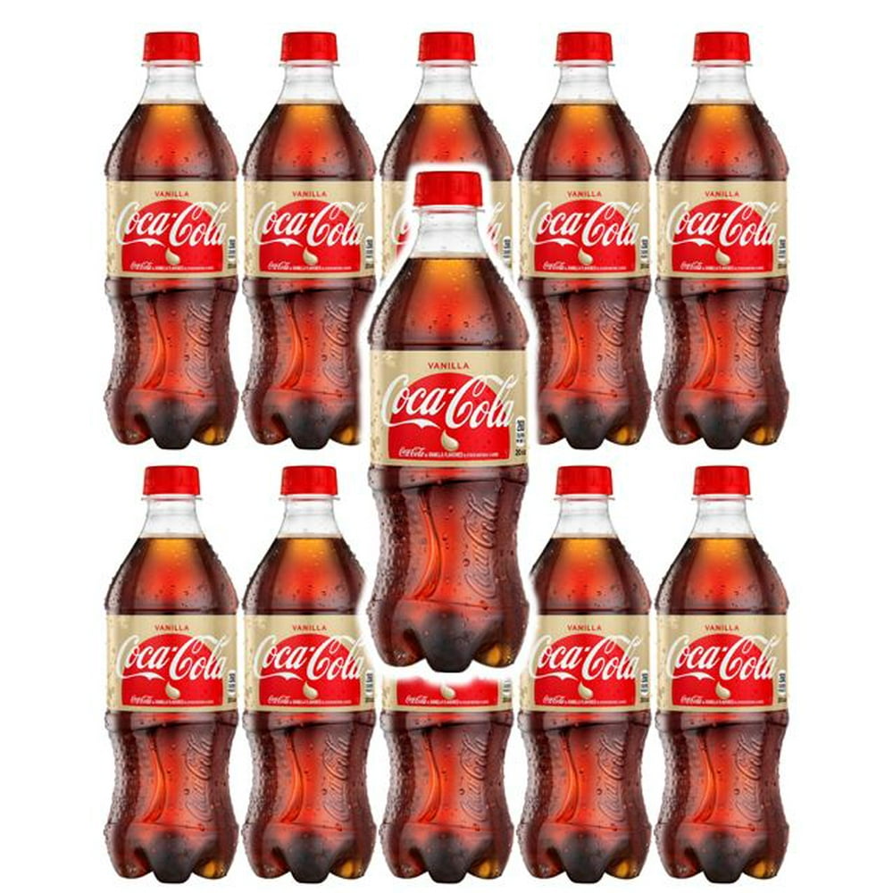 Coca Cola Vanilla (Coke), 20 Fl Oz Bottles, (Pack of 10, Total of 200