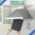 thumbnail image 5 of Range Hood Charcoal Filter for 10.81” x 13.31” BPSF30 99010308 Broan Range Hood Filter Replacement - Carbon Ductless Exhaust Hood Filter - Filters and Freshens the Kitchen Air Over the Oven (2-Pack), 5 of 6