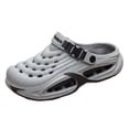 thumbnail image 5 of Rokment Womens Mens Air Cushioned Clogs Garden Shoes Comfortable Arch Support Orthopedic Walking Athletic Water Sandals with Back Straps Dark Gray Size 10.5, 5 of 6