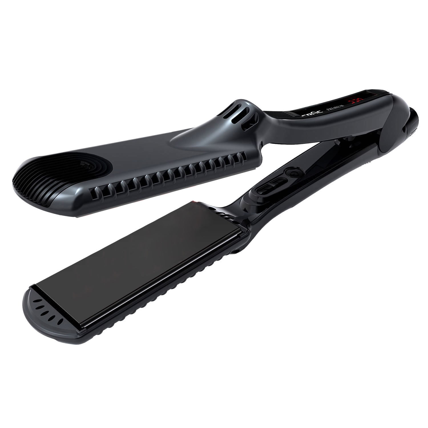 Croc Premium (INFRARED) Titanium Hair Straightening Flat Iron, Black, 1 ...