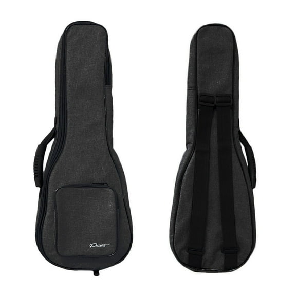 Paititi 10MM Classic Thick Durable Ukulele Case Bag for 21'' Soprano Ukulele - Black