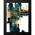 thumbnail image 2 of Wise, Alex 19x24 Black Modern Framed Museum Art Print Titled - Infatuation Gold on Teal I, 2 of 5