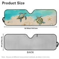 thumbnail image 7 of Uorisanigo Windshield Sun Shade Beach Turtle Printing Sun Visor for Jeep Wrangler JK JKU JL JLU 1997-2025 & Jeep Gladiator JT 2020-2024 Keep Vehicle Cool Protect Your Car from UV Heat, 7 of 7