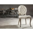 thumbnail image 2 of Portia Off-White Linen Tufted Chairs with Linen Back, Set of 2, 2 of 9
