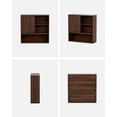 thumbnail image 4 of EYYTHUNG Fluted Wall-Mounted Cabinet Bathroom Modern Medicine Cabinet with Sliding Door Adjustable Shelf Wood Storage Cabinet, Brown, 4 of 9