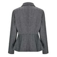 thumbnail image 5 of Fznquz Women Sweaters Button Down Gray Dressy Formal Overcoat Long Sleeve Ruffle Hem Womens Clothes, 5 of 7