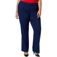 thumbnail image 1 of Anne Klein Womens Solid Dress Pants, Blue, Plus Size, 16W, 1 of 1