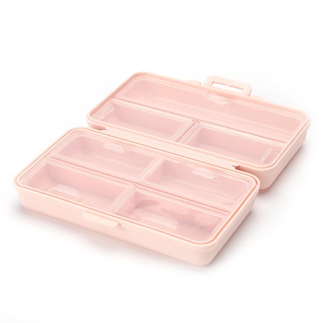 Caja de Almacenamiento de Plástico Likrtyny Organizador de Escritorio a Prueba de Polvo Color Rosa Claro