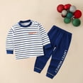 thumbnail image 4 of Cethrio Kids Boys Pajama Sets, Cotton Soft 2 Piece Fall Winter Sleepwear White Size 1-2 T, 4 of 6