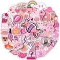 thumbnail image 1 of Pegatinas estéticas lindas de color rosa: 100 pegatinas Kawaii para niñas y mujeres adolescentes., 1 of 5