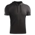 thumbnail image 4 of Men's Summer Hooded Sportswear Running Fast Dry Breathable Short Sleeves, 4 of 7