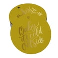 thumbnail image 1 of Inkdotpot Pack Of 50 Real Gold Foil Paper Tags Baby It's Cold Outside Baby Shower Favor Hang Tags, 1 of 7