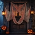 thumbnail image 6 of Halloween Creepy Cloth Black, Spooky Gauze Fabric for Party Decor, 72 x 30 in, 6 of 8