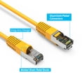 thumbnail image 2 of ACCL 0.5Ft Cat6 Shielded (SSTP) Ethernet Network Booted Cable Yellow, 2 Pack, 2 of 2