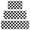Black White Checkerboard Pattern, variant on Gray Black Checkerboard Pattern Kitchen Rugs Set Of 3, 17"X30"+17"X47"+17"X59" Non-Skid Washable Anti-Fatigue Mats