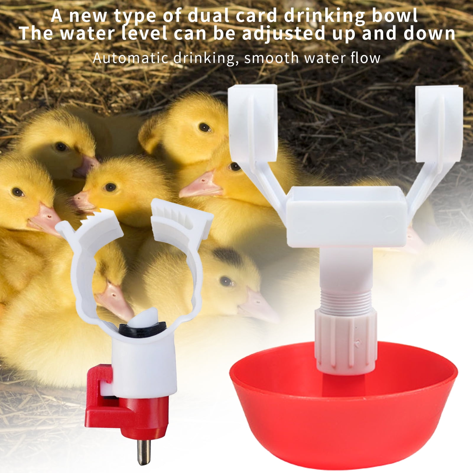 Visland 5 Set Chicken Water Cups, Chicken Watering Cup, Chicken Water