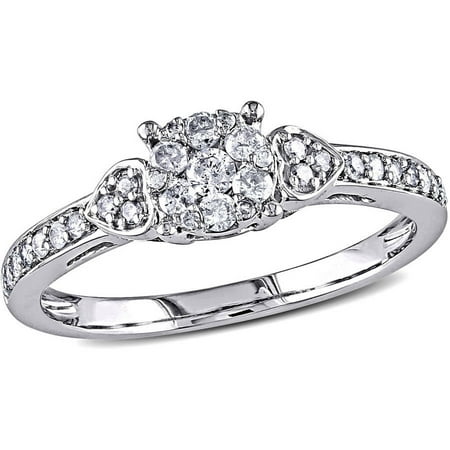 1/3 Carat T.W. Diamond Fashion Ring in 10kt White Gold