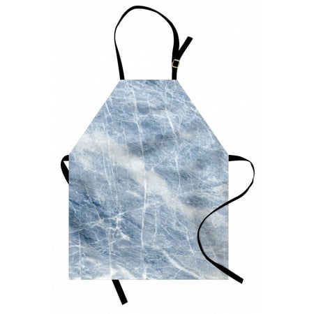 

Marble Apron Pale Blue Marble Pattern with White Cracks on its Surface Geography Stone Unisex Kitchen Bib Apron with Adjustable Neck for Cooking Baking Gardening Pale Blue White by Ambesonne