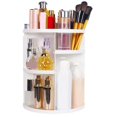 thumbnail image 5 of 360 Rotating Makeup Organizer, DIY Adjustable Makeup Spinning Holder Storage Rack, Capacity Make Up Shelf Cosmetics A, 5 of 5