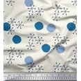thumbnail image 1 of Soimoi polyester Crepe Fabric Geometric & Polka Dots Print Sewing Fabric Yard 52 Inch Wide, 1 of 3