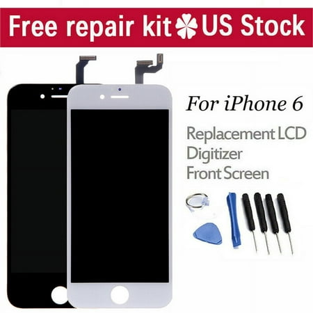 Screen Replacement for iPhone 6 4.7" LCD Touch Display Digitizer Assembly Set Included Repair Tools--White