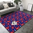 thumbnail image 3 of Area Rugs For Living Room Decor - Cute Crabs Soft Anti Slip Throw Washable Rugs 5x7 For Bedroom, Indoor Carpet For Bedroom Living Room 80x58In, 3 of 7