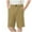 Khaki, variant on Busydd Boys Girls Shorts 4-14 Years Solid Color Elastic Waist Unisex Toddler Shorts Casual Comfy Boys Girls Summer Clothes Teen Summer Shorts with Pockets
