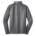 thumbnail image 6 of Mens Sport Wick Stretch 1/2 Zip Polyester/Spandex Pullover Charcoal Grey Heather 3XL, 6 of 7