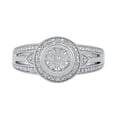 thumbnail image 2 of STERLING SILVER 0.06 CTTW WHITE DIAMOND FASHION RING, 2 of 4