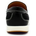 thumbnail image 5 of Aston Marc Men's Loafers, Comfortable Leather Footwear for Everyday Wear & Office, Stylish Slip-On Casual Shoes - Black, Size 11, 5 of 6