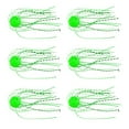 thumbnail image 2 of Tnobhg 6Pcs Soft Baits Bright Color Slow Sinking Flexible Bite Resistant with Silicone Wire Saltwater Freshwater Ball-Shaped Bionic Baits Fishing Supplies, 2 of 7