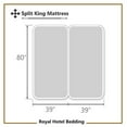 thumbnail image 5 of Royal Hotel Solid Blue 550-Thread-Count 4pc Olympic Queen Bed Sheet Set 100-Percent Combed Cotton, Sateen Solid, Deep Pocket, 5 of 5