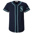 thumbnail image 3 of MLB Seattle Mariners Youth Secondary Color Synthetic Jersey, 3 of 3