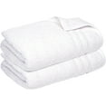 thumbnail image 6 of Infinitee Xclusives Spa and Hotel Quality Turkish Cotton 2 Piece White Bath Towels Set, 6 of 7