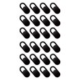 thumbnail image 1 of Laptop Webcam Cover Slide 24 Pack, Ultra Thin Laptop Camera Cover Slide for , , Computer, Laptop, , PC,24 x Webcam Cover,Black, 1 of 7