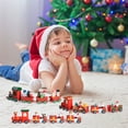 thumbnail image 3 of Vikakiooze Christmas Wooden Train Santa Claus Xmas Festival Ornament Home Decor Kids Gifts, 2022, 3 of 5