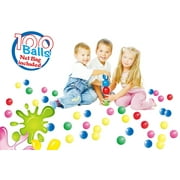 POCO DIVO 100 Pit Balls Magic Funball 5-Color Crushproof Kids Ocean Ball 6cm BPA-Free Play Ball
