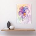 thumbnail image 4 of Artery8 Single Pansy Modern Watercolour Purple Floral Living Room Large Wall Art Poster Print Thick Paper 18X24 Inch, 4 of 5
