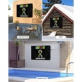 thumbnail image 2 of Outdoor TV Cover 48 to 50 Inch Weatherproof, Abstract Retro Waterproof TV Screen Protector for Outside Decor with Zipper and Pocket 48"L x 30"H , Autism Awareness Jigsaw Blocks Pieces Black, 2 of 7