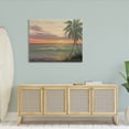thumbnail image 2 of Tropical Ocean Waves Beach Coastal Painting Gallery Wrapped Canvas Print Wall Art, 2 of 7