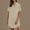 Beige, variant on Summer Clearance Ofreoo Women's and Women's Plus Summer Button Up Shirt Skirt With A Collar Made Of Cotton and Linen Mini Dress Shirt Dress