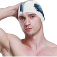 thumbnail image 3 of FYBTO Swimming Cap Winter Animal Polar Bears Ice Floe Unisex Adult FYBTO Polyester, 3 of 4