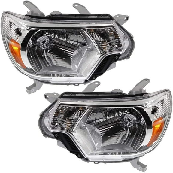 EPIC LIGHTING OE Style Halogen Headlights Assembly Replacement for TOYOTA 12-15 TACOMA [ TO2502213 TO2503213 8115004181 8111004181 ] Pair