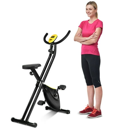 Costway Foldable Exercise Bike Compact Indoor Cycling Home Workout