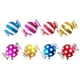 thumbnail image 1 of 8 globos de helio con forma de caramelo, globos de aluminio, globos redondos de papel de aluminio con rayas y lunares, globos de Mylar para fiestas, bodas y ceremonias (color aleatorio)., 1 of 5