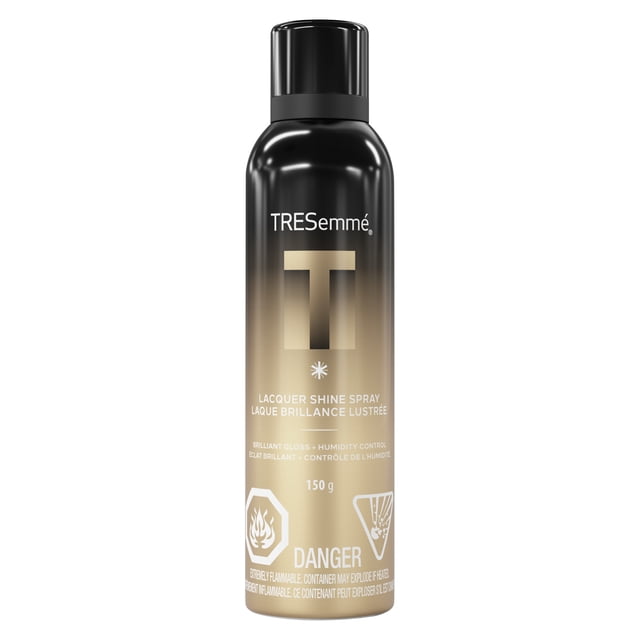 TRESemmé Lacquer Shine Spray for Brilliant Gloss + Humidity Control, A-LIST Collection Developed Safe for All Hair Types, 150 g