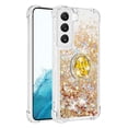 thumbnail image 2 of Funda para Samsung Galaxy S23 5G con Brillo Líquido Flotante, Purpurina, Parachoques y Anillo Giratorio Soporte, 2 of 5