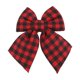 thumbnail image 2 of Christmas Tree Bow Decoration, Large Checkered Plaid Ribbon Pendant for Holiday Party Wedding Gift Wrapping, Festive Xmas Home Decor, Window Mantel Fireplace Ornament, Seasonal Celebration, 2 of 7