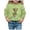 Light Green, variant on Girls Sweatshirt Childrens Reindeer Snowflake Crew Neck Long Sleeve Hoodless Top Blue 5-6 Years